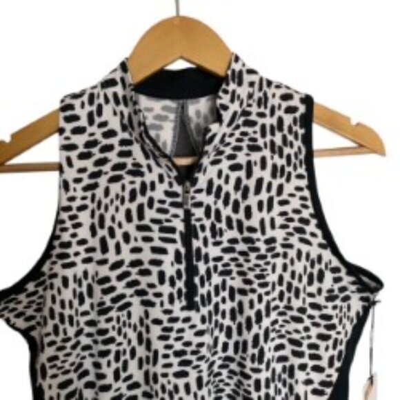 NWT Tail White Label Directional Geo Mini Mock Racerback Dress Small - Picture 5 of 7